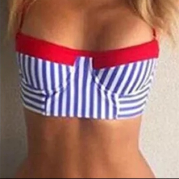 💙Red, White & Blue Bikini-New-Retro Vibe💙 - Picture 4 of 8
